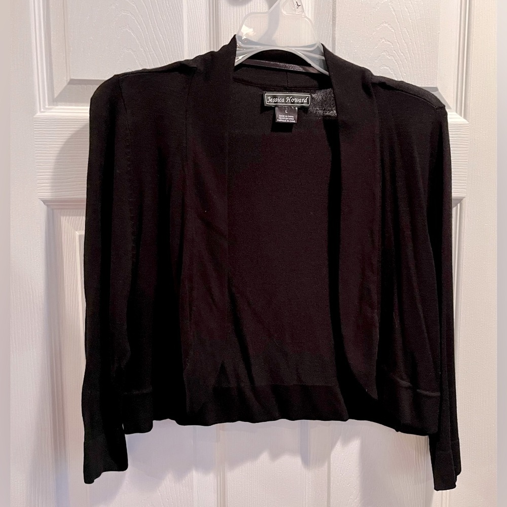 Black shrug cardigan size L
